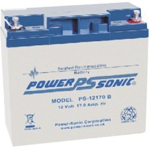 Power Sonic PS-12170VdS PS Series, 12V, 17Ah, Sealed Lead Acid Rechargeable Battery, 20-Hr Rate Capacity