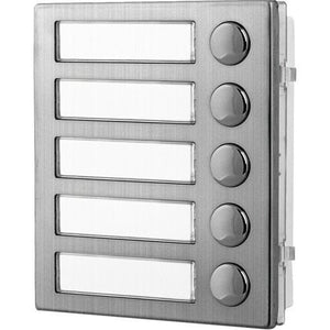 Videx 4045/M 5-Call Button Expansion Module, Matt Finish