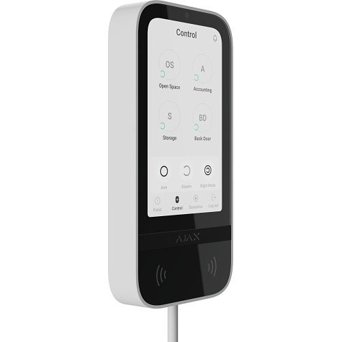 Ajax Systems 143608.226.WH1 Ajax Superior KP Touchscreen Fibra White, (Replaces 81718.226.WH1)