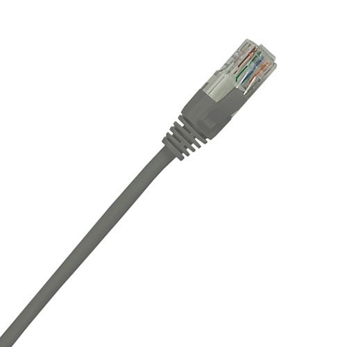 Connectix 003-3NB4-020-01C CAT5e Patch Cable, LSOH with Latch Protection Boot, RJ45, UTP, 2m, Grey