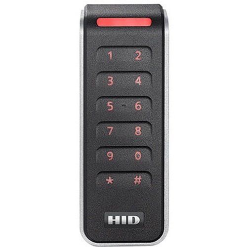 HID 20KNKS-00-000000 Signo 20K Mullion Contactless Smartcard Keypad Reader, 125 kHz, Standard Configuration, Black/Silver