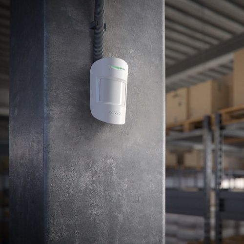 Ajax 143624.02.WH1 Superior MotionProtect Plus Fibra Wired Indoor Motion Detector with Extra Microwave Sensor, White, (Replaces 46716.02.WH1)