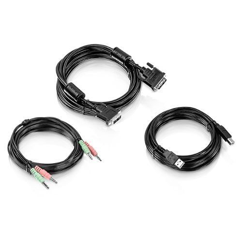 TRENDnet TK-CD15 15' DVI-I, USB, and Audio KVM Cable Kit