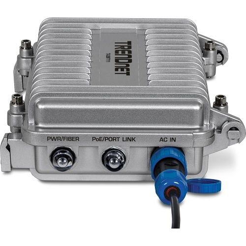 TRENDnet TI-OBF711 Industrial Outdoor 10G SFP+ to 10G PoE++ Media Converter, 95W