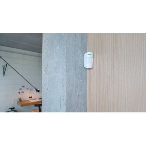 Ajax 130349.02.WH1 MotionProtect Plus Jeweller Wireless IR Motion Detector with Additional K-Band Microwave Sensor, White