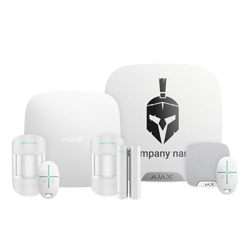 Ajax 107115.292.WH1 Kit 19 Superior (Hub 2 Plus MotionProtect S, DoorProtect S, StreetSiren Doubledeck Superior, Superior Homesiren, SpaceControl) White