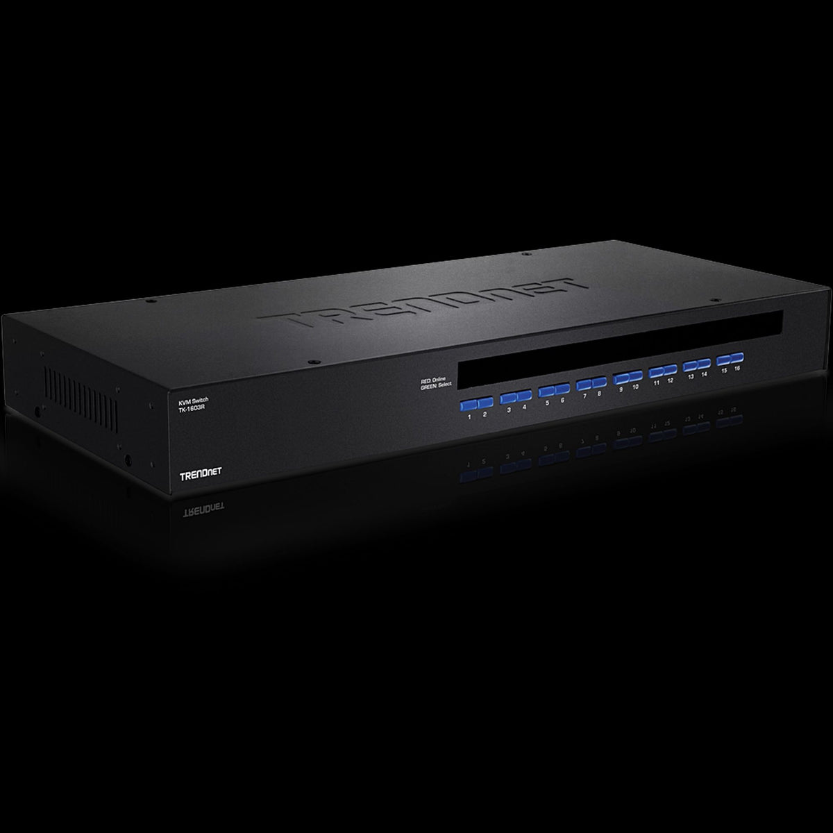TRENDnet TK-1603R 16-Port Rack Mount USB KVM Switch with VGA and USB Connection to Servers, 1U