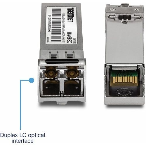 TRENDnet TI-MGBSX 1000Base-SX Industrial SFP Multi-Mode LC Module, 550m., 1.25Gbps
