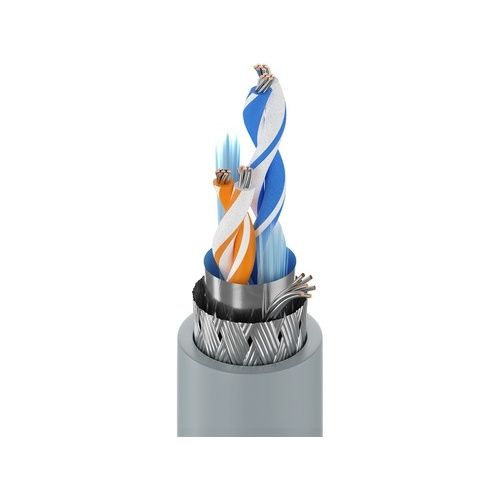 Belden 8132 0601000 28/2 Data Cable O/A Foil+Braid, PVC Jacket, CL2, 305m Reel, Chrome