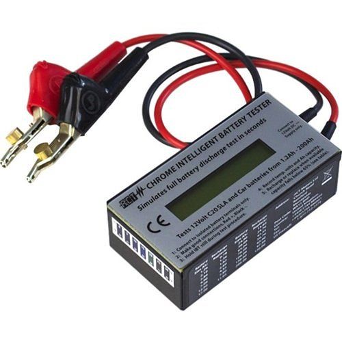 ACT Meters CHROME IBT 12V SLA Intelligent Battery Tester, 1.2A-200A