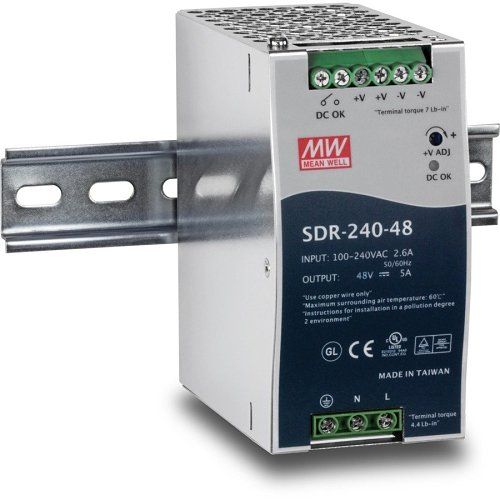 TRENDnet TI-S24048 240W Single Output Industrial DIN-Rail Power Supply