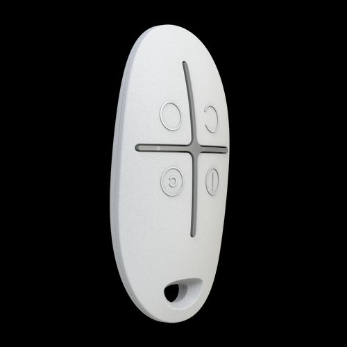 Ajax 38166.04.WH1 Ajax SpaceControl Jeweller Key Fob for Controlling Security Modes, White