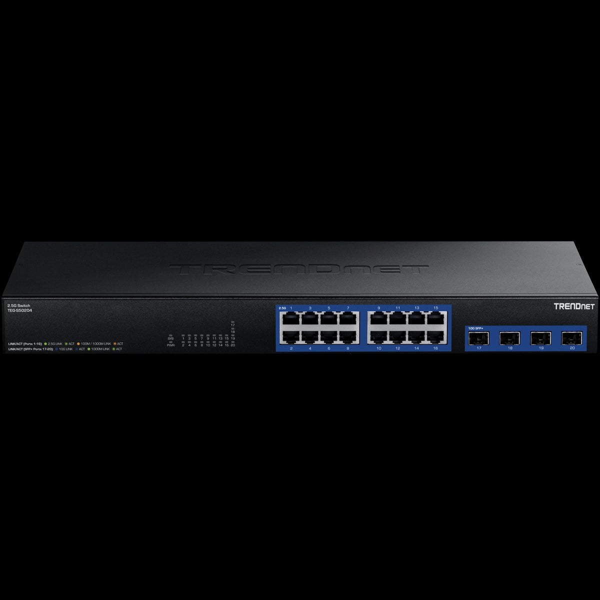 TRENDnet TEG-S50204 20-Port 2.5G Switch with 10G SFP+ Ports