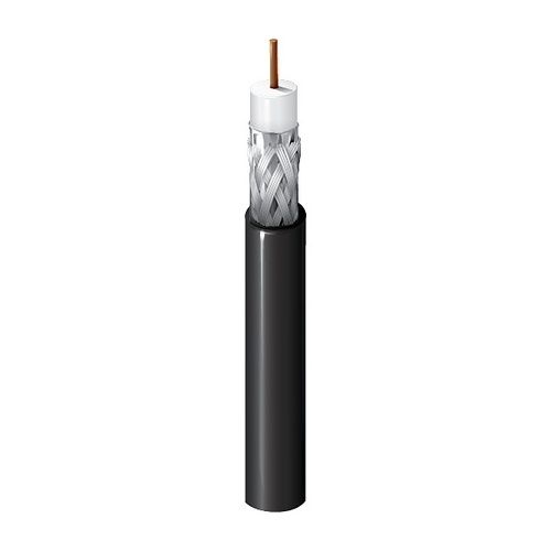 Belden 1855A 0101000 Serial Digital Interface Coaxial MiniRG59, Electrical Communication Application, 305m, PVC, Black