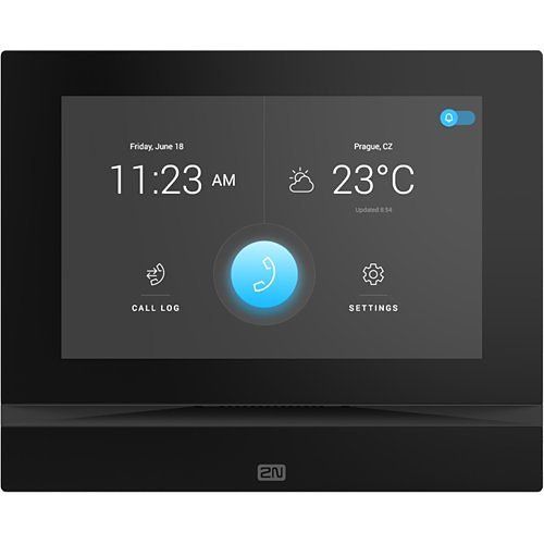 2N 91378601 Indoor View Series Intercom Answering Unit with 7" Touchscreen, Black