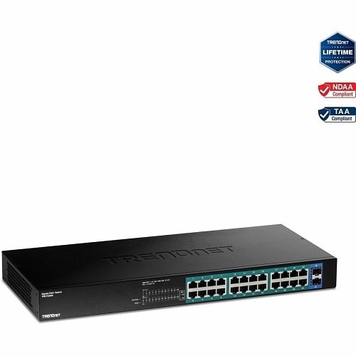 TRENDnet TPE-TG262 26-Port Gigabit PoE+ Switch, 380W, (Replaces TPE-TG262)