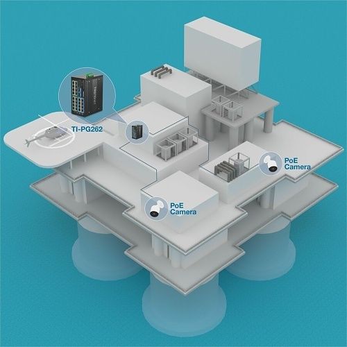 TRENDnet TI-PG262 26-Port Hardened Industrial Gigabit PoE+ DIN-Rail Switch