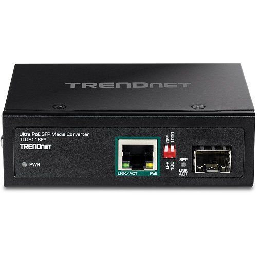 TRENDnet TI-UF11SFP Industrial SFP to Gigabit UPoE Media Converter