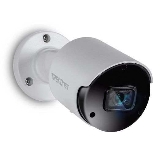 TRENDnet TV-IP1514PI 5MP Indoor/Outdoor H.265 WDR PoE IR Bullet Network Camera with Night Vision and Microphone for 1-Way Audio, White
