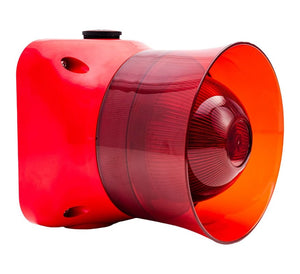 Global Fire VALKYRIE ASBI IP65 Addressable Wall Mount Sounder Beacon with Isolator (Red) (VALKYRIE-ASBI-IP65)