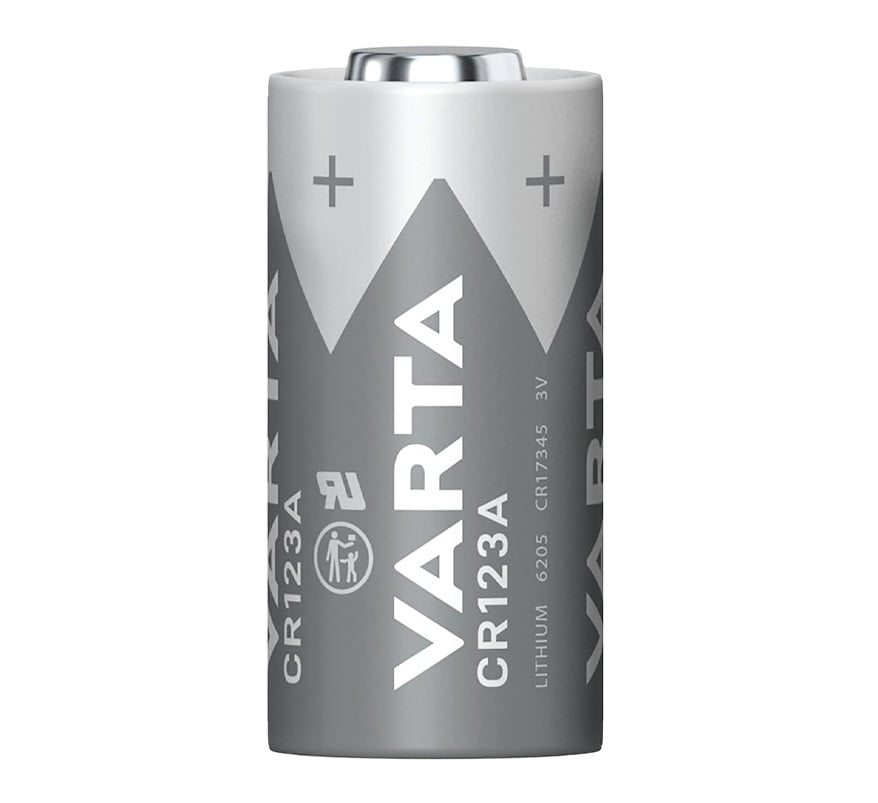 VARTA 3V CR123A Lithium Cylindrical Battery (1 Pack) (6205) - JEM Systems UK
