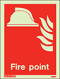 Firechief Fire Point Location Sign (6459DD/R)
