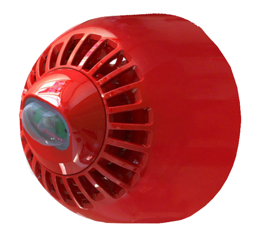 EMS FireCell Red Wall Mounted Sounder VAD (Head Only) (FC-315-WA2) - JEM Systems UK