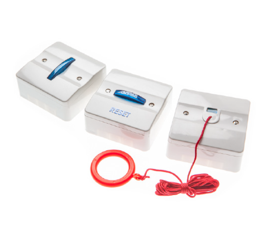 Kentec Safe-Point Disabled Toilet Alarm Kit - White PVC - Surface Mounted (K41700SWP) - JEM Systems UK