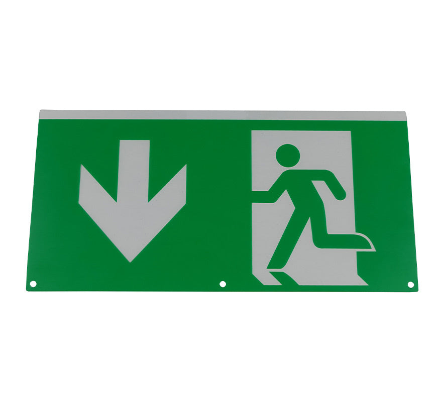 BLE Exit Legend for WESTON Hanging Exit Sign - Down Arrow - ISO Version (EL-131802-DO) - JEM Systems UK