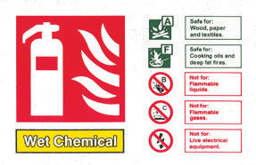 Jewel WCLR Sign WET CHEM. Land RGD 100x150