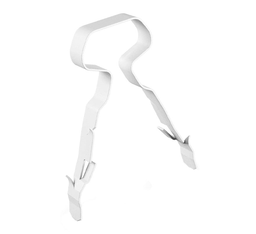 LINIAN Twin and Earth Clips 2.5mm, White (Pack of 100) (1LTEW002.5) - JEM Systems UK