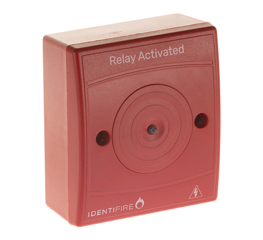 Vimpex Identifire Wide Voltage Relay, Red, Surface (10-2910RSR-S) - JEM Systems UK