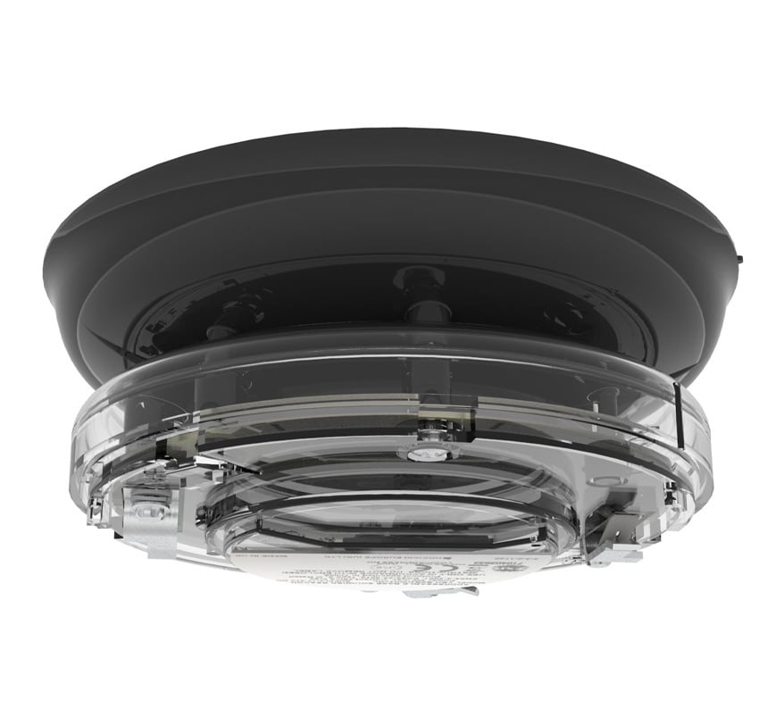 Hochiki YBO-BSB2(BLK)/RL Addressable Base Sounder VAD Beacon - Black Case, Red LEDs - JEM Systems UK