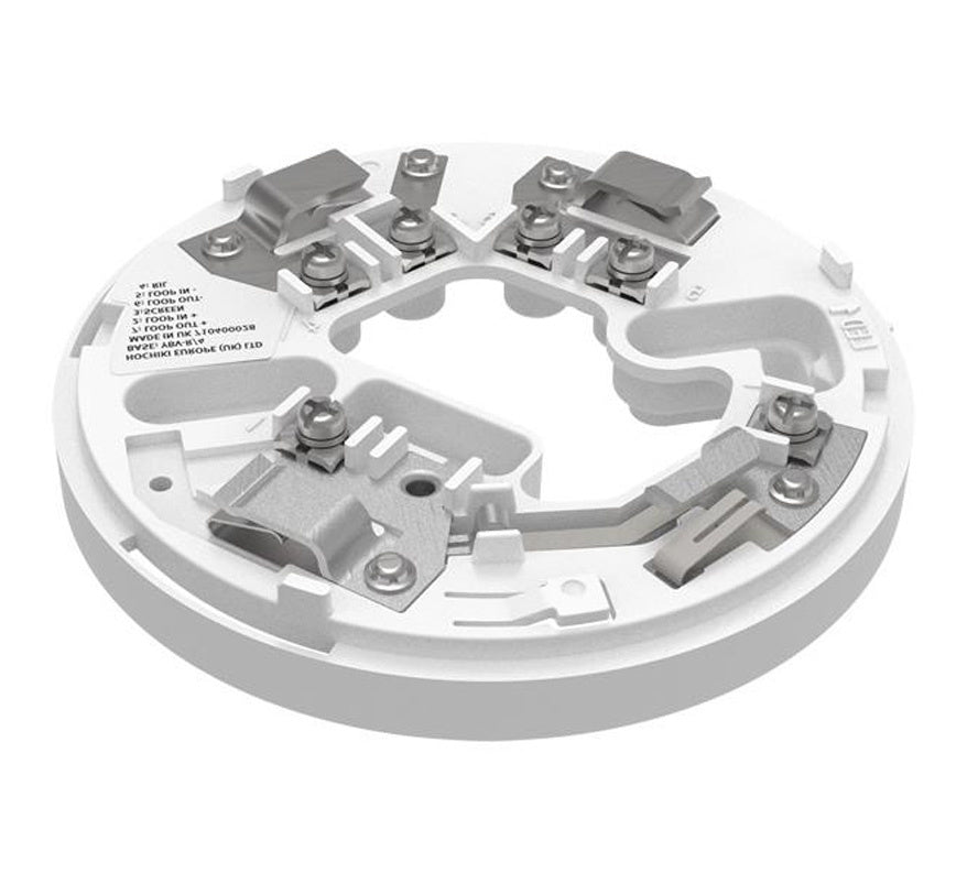 Hochiki YBV-R/4(WHT) Mounting Base for SCI Sensors - White - JEM Systems UK