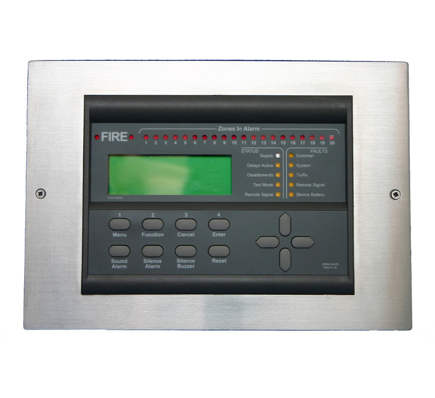 Electro Detectors Zerio Plus 8 Zone Flush Mounted Wired Remote Display (Stainless Steel) (EDA-Z5008FS) - JEM Systems UK