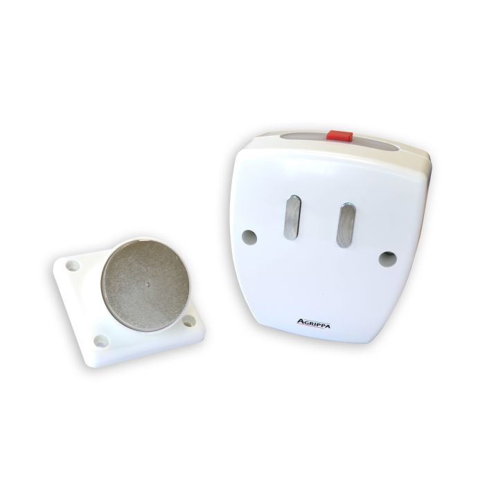 Firechief Agrippa Acoustic Battery Operated Door Holder - White (AGDHW1) - JEM Systems UK