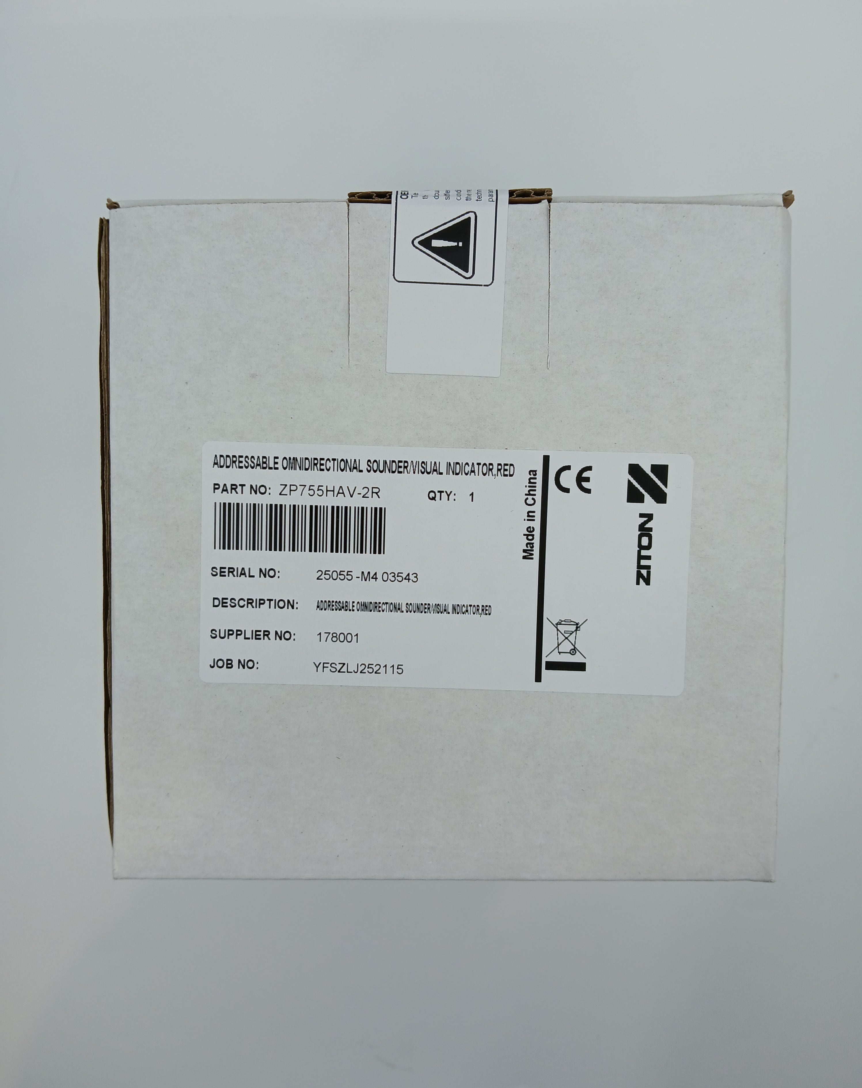 Ziton 178001 ZP755HAV-2 Addressable Sounder Beacon (Red)