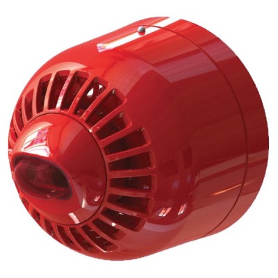 Ziton ASW366 Sounder VAD Beacon Red Shallow Base Wall Mount Red Flash - JEM Systems UK