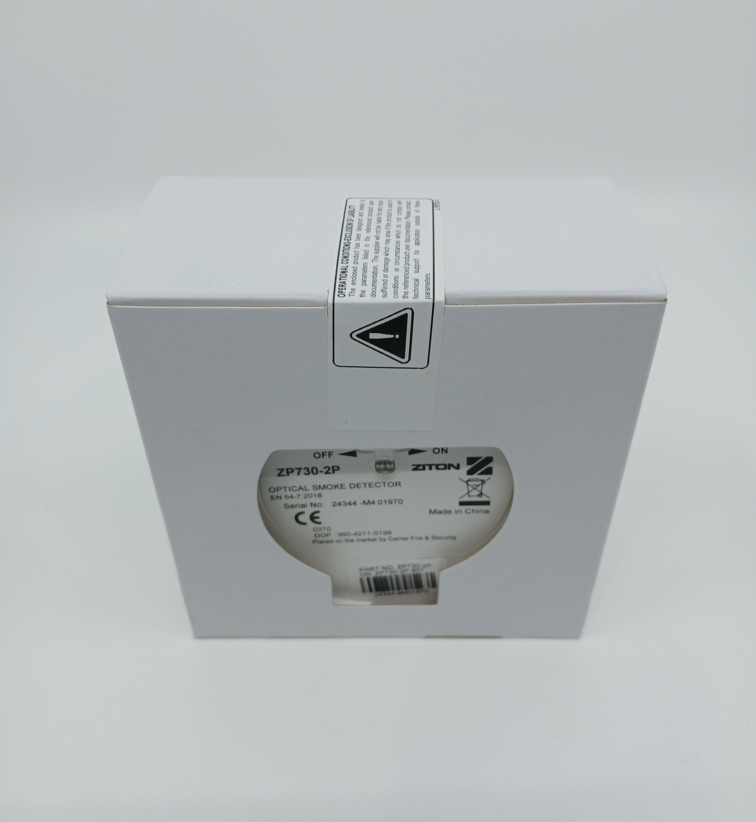 Ziton ZP730-2P Optical Smoke Sensor - Polar White