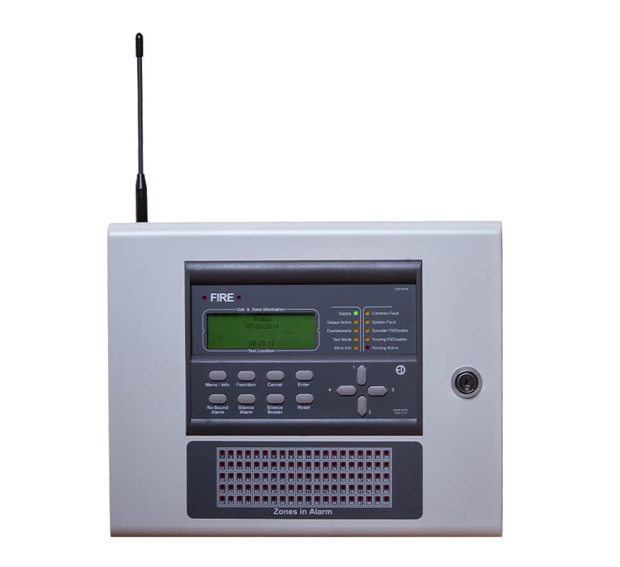 Electro Detectors Zerio Plus 100 Zone Wireless Fire Control Panel (EDA-Z5100) - JEM Systems UK