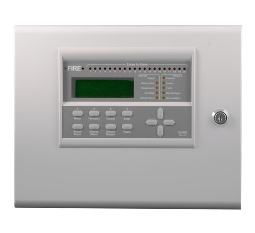 Electro Detectors Zerio Plus 20 Zone Wireless Fire Control Panel (EDA-Z5020) - JEM Systems UK