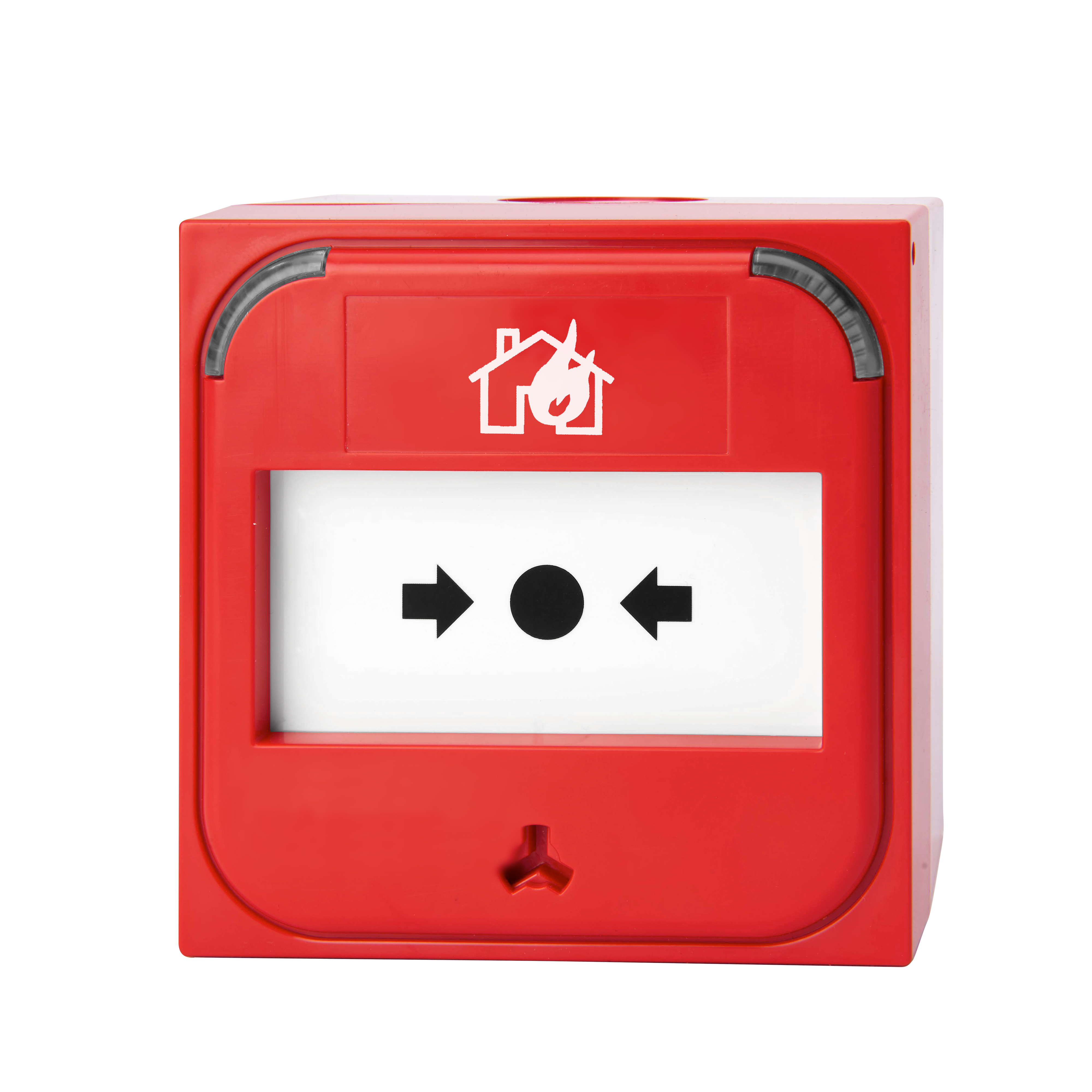 Ziton ZP886R-KITF Intelligent Addressable Manual Call Point c/w Back Box & Flip Cover (RED)