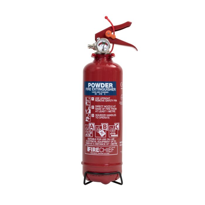 Firechief 600g ABC Powder Extinguisher c/w Wire Bracket (FMP600) - JEM Systems UK