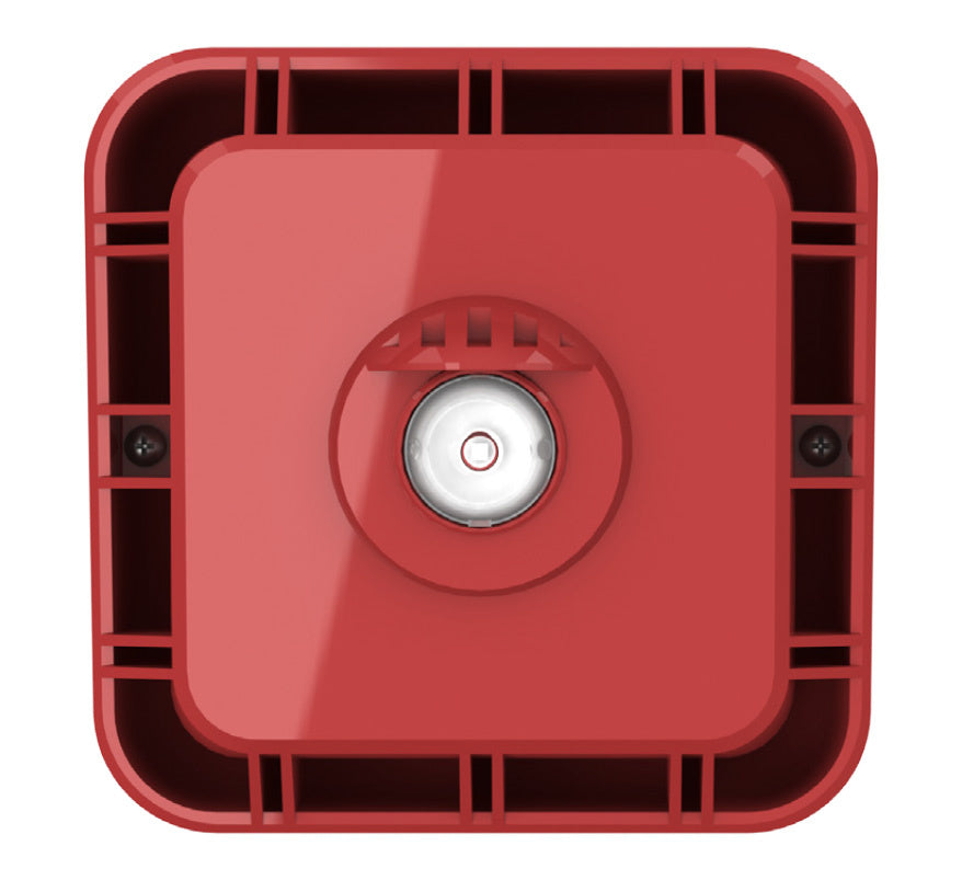 Zeta Xtratone Conventional Wall Sounder VAD Beacon (Red Body / White Flash) (ZXTB/R) - JEM Systems UK