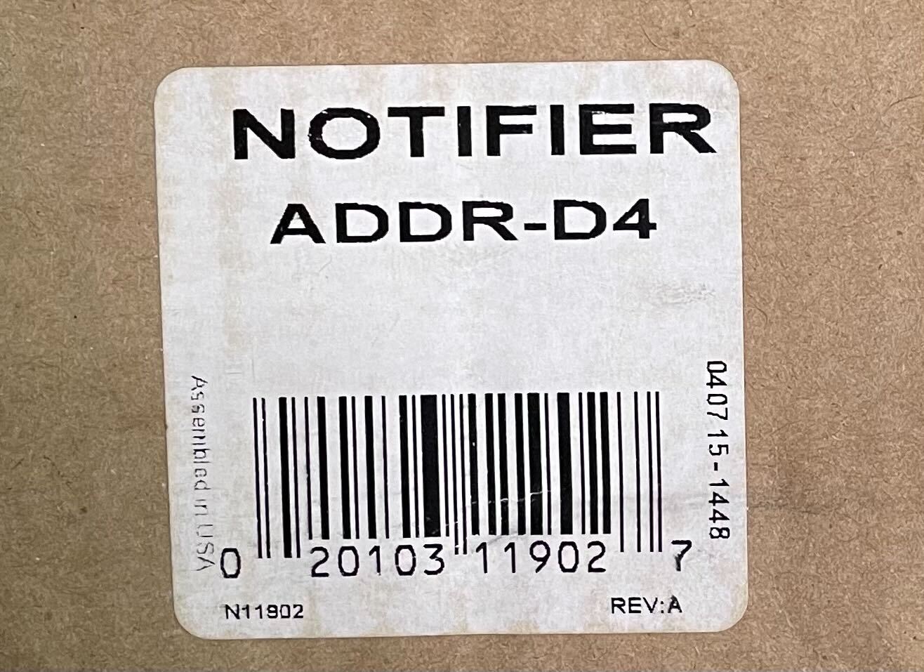 Notifier ADDR-D4