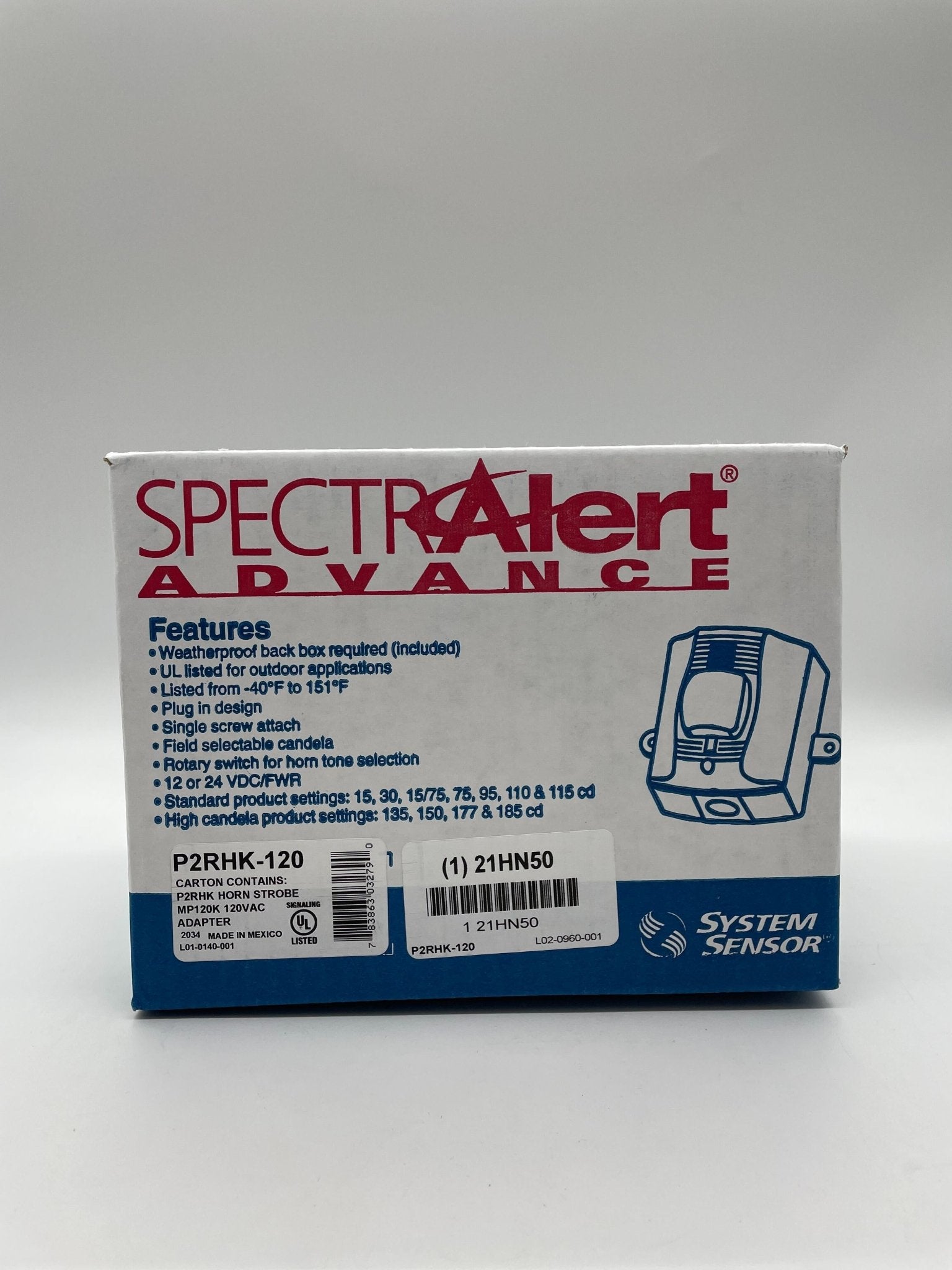 System Sensor P2RHK-120 - The Fire Alarm Supplier